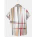 Men's Geometric Print Casual Breathable Hawaiian Short Sleeve Shirt