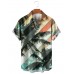 Men's Palm Stripe Print Shirt 57509228X