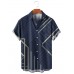 Men's Casual Fun Geometric Print Shirt 68764000X