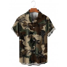 Men's Camo Palm Print Shirt 29168380X