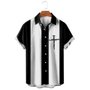 Prayer Cross Basic Short Sleeve Shirt